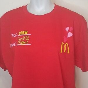Cardi B Offset Valentine's Day Promo McDonald's Crew‎ Tee Medium